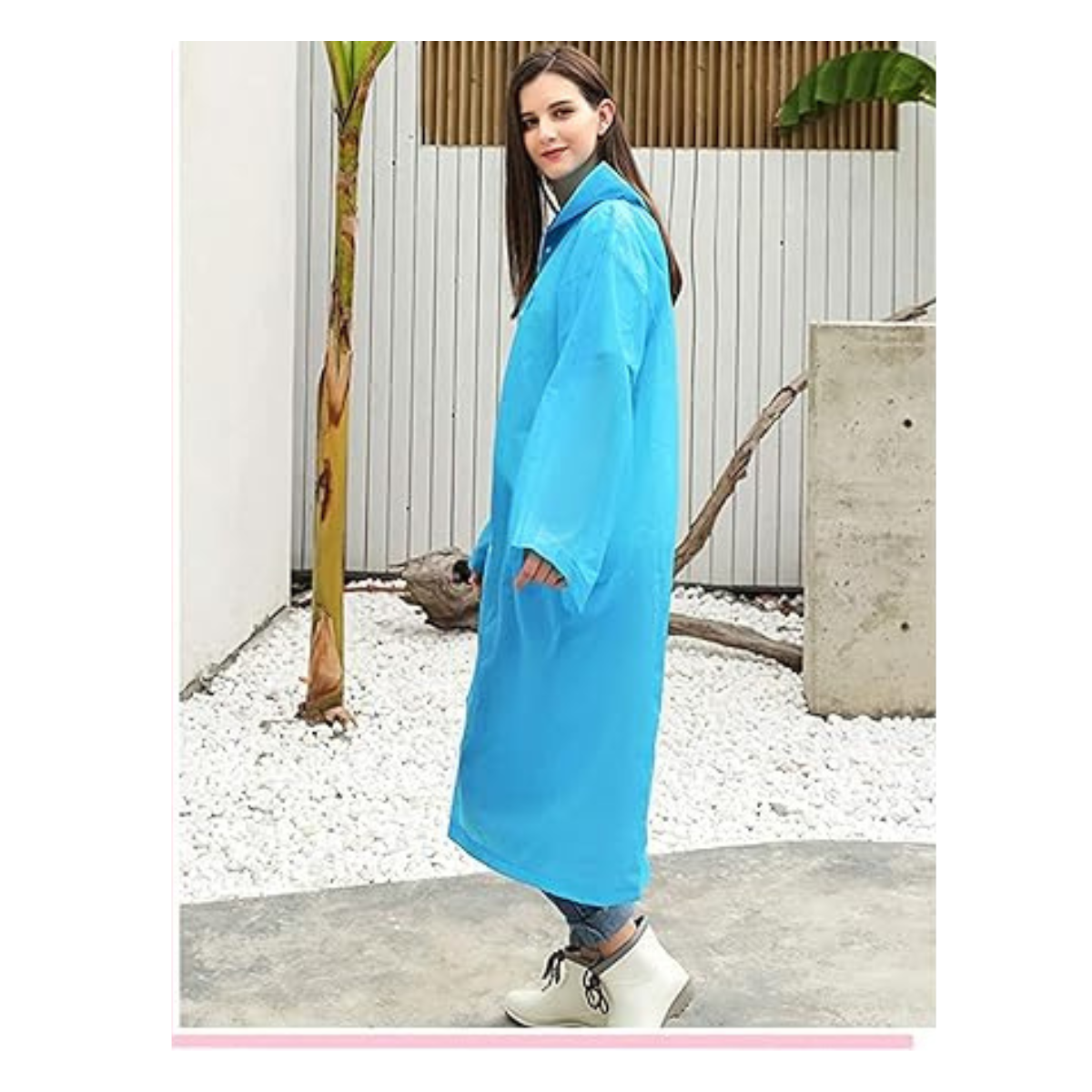 Poncho de Lluvia Portátil Azul